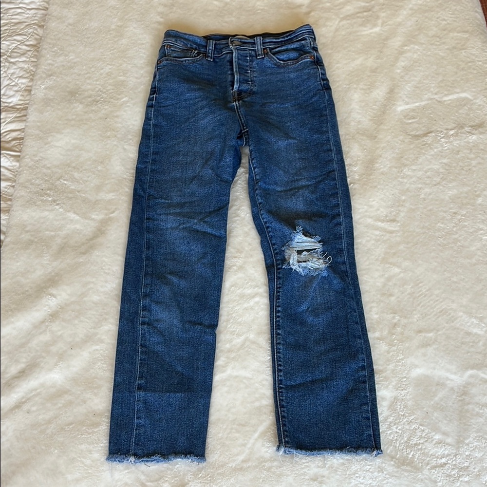 Levis Wedgie Straight Jeans Size 25